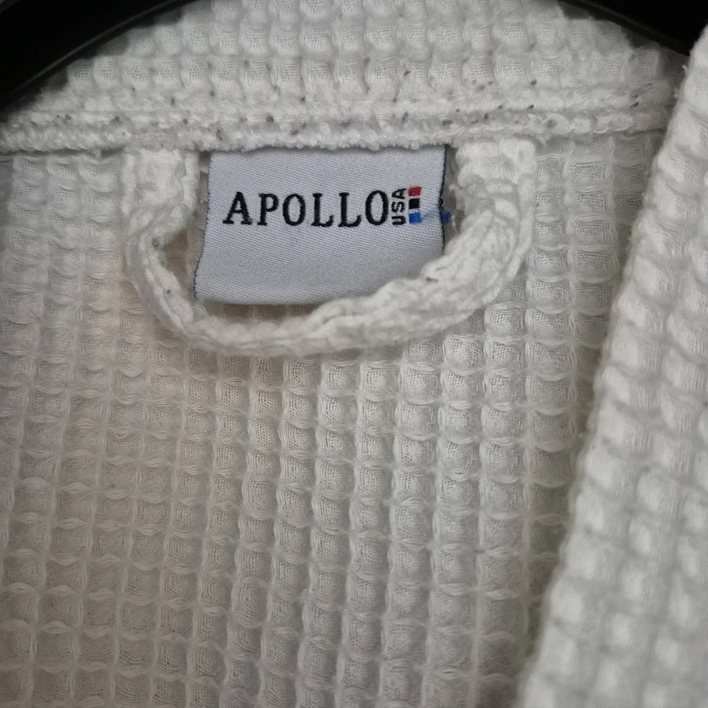 White Waffle Knit Robe - Picture 4 of 4